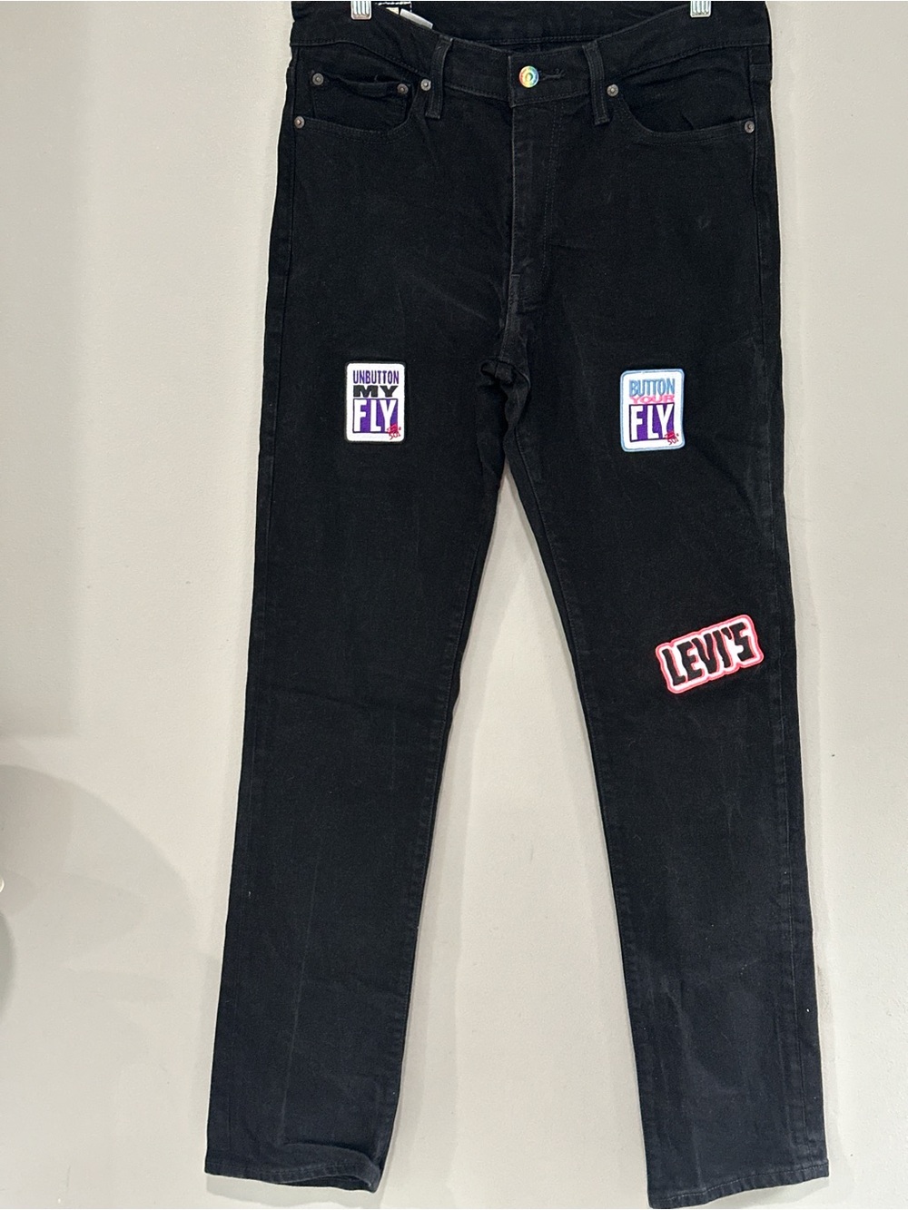 Levi's Black Kids Jeans with Patch Details